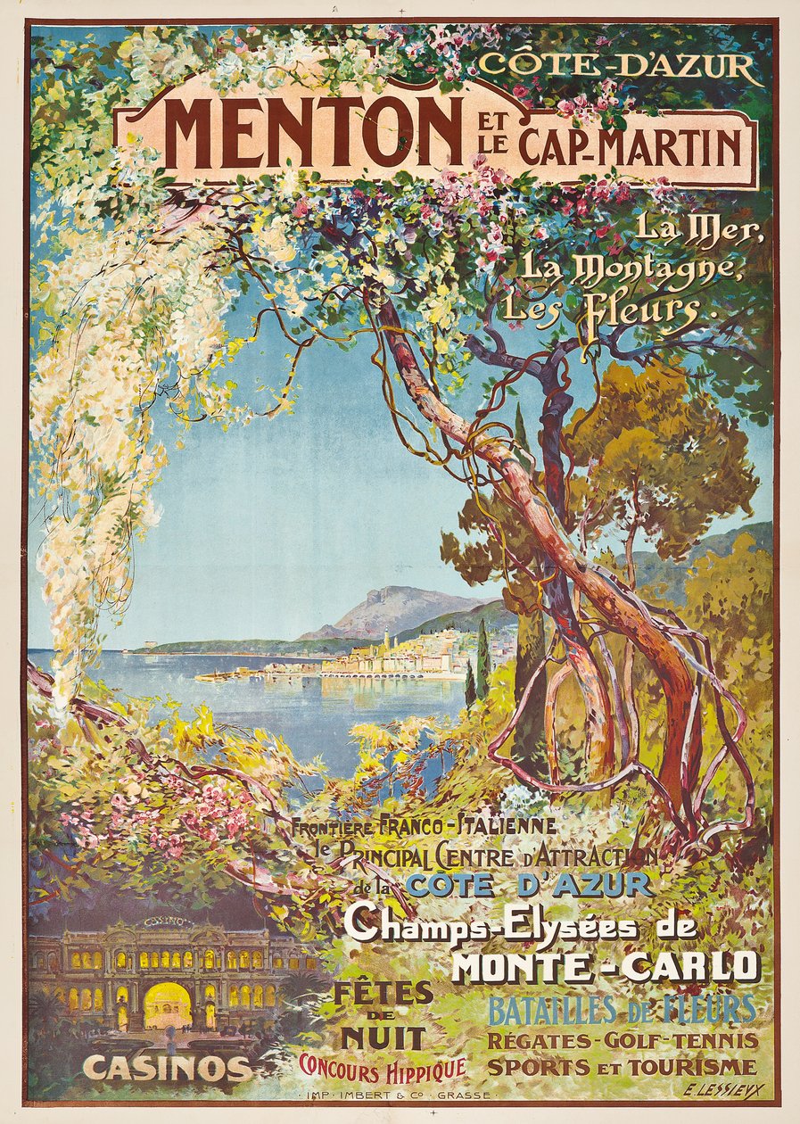 Menton e Cap-Martin, de Ernest Louis Lessieux