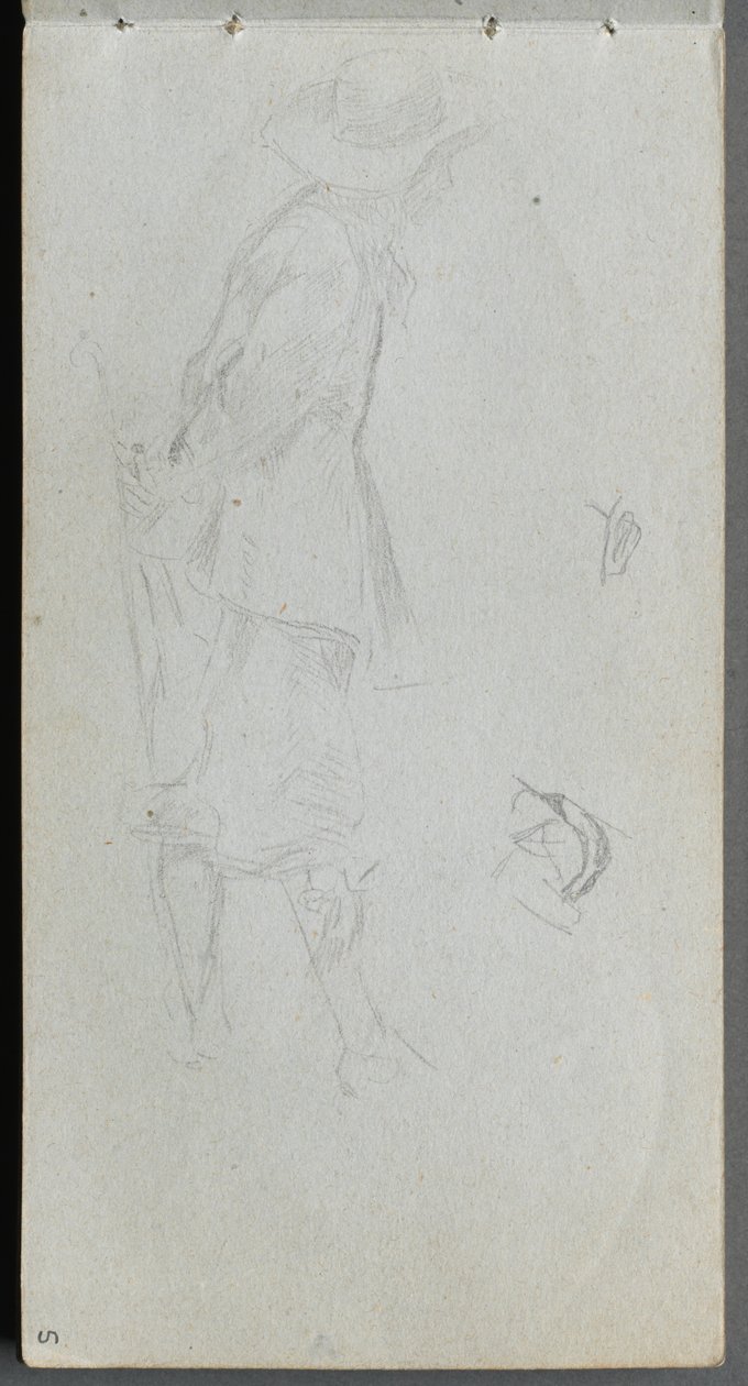 Sketchbook, página 05: Estudo da Figura. de Ernest Meissonier