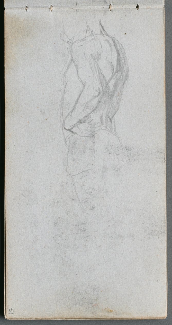 Sketchbook, página 51: Estudo de figuras de Ernest Meissonier