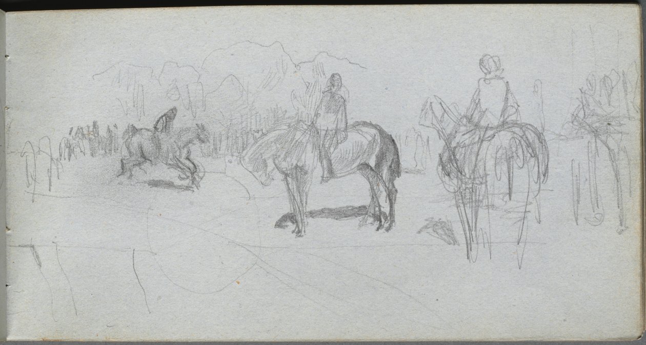 Sketchbook, página 52: Estudo da Figura de Ernest Meissonier