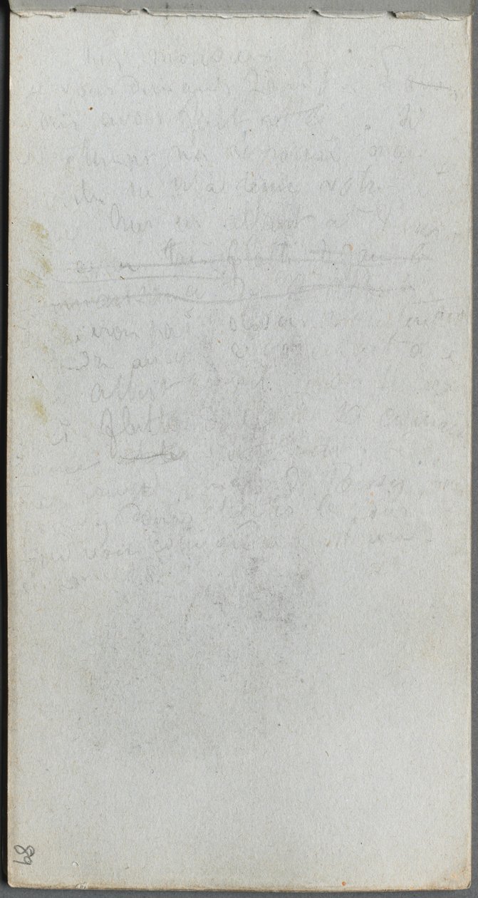 Sketchbook, página 89: Notas de Ernest Meissonier