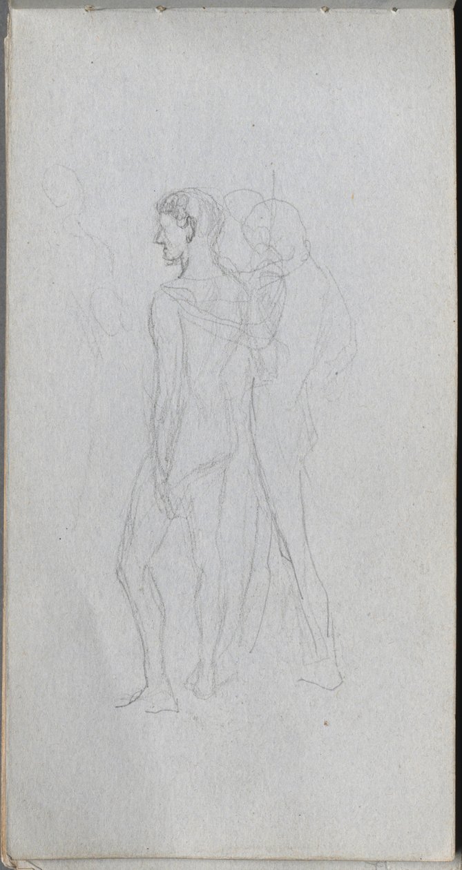 Sketchbook, página 92: Dois nus de Ernest Meissonier