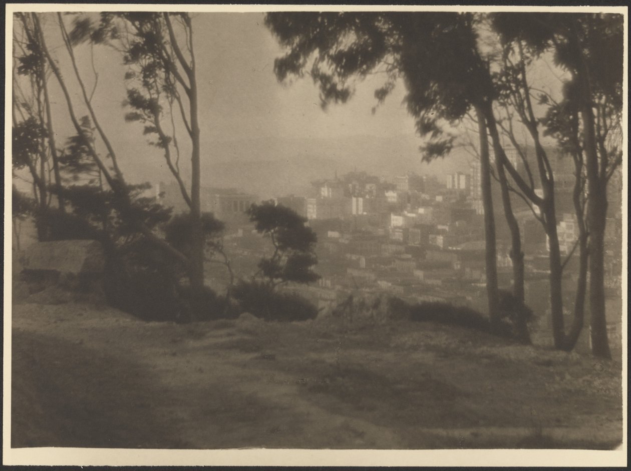 A cidade vista do cimo da colina de Ernest Mitchell Pratt