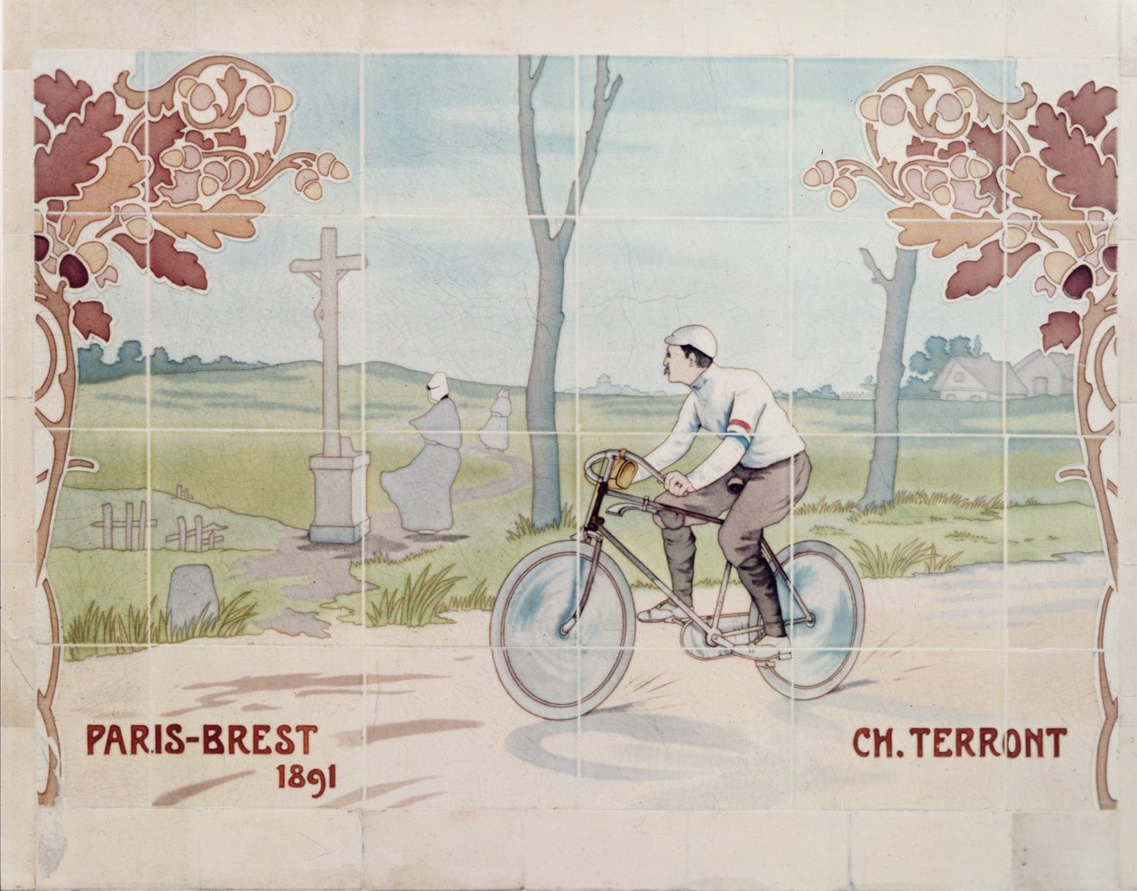 Charles Terront participa na primeira corrida de ciclismo de longa distância de sempre, em 1891, entre Paris e Brest de Ernest Montaut