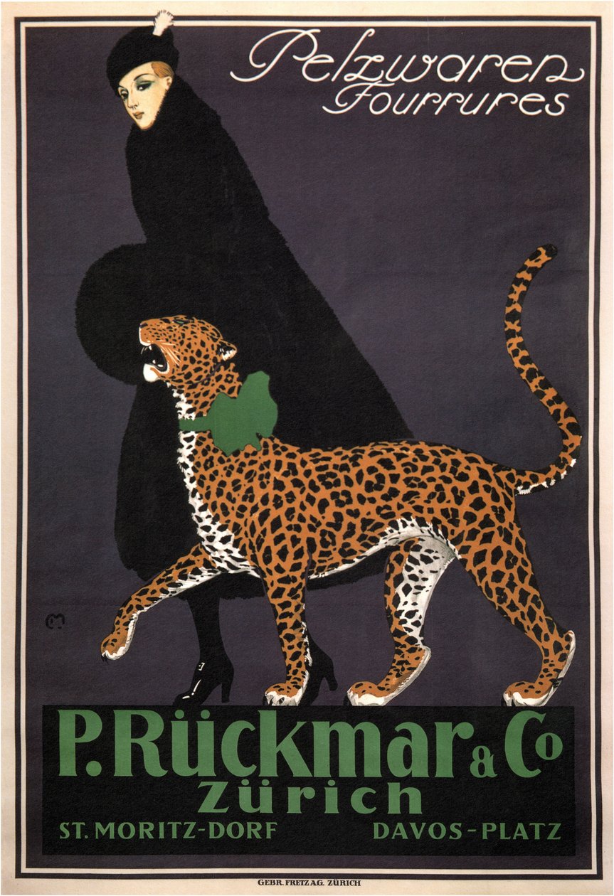 Artigos de pele P. Rückmar & Co, c. 1910 de Ernest Montaut