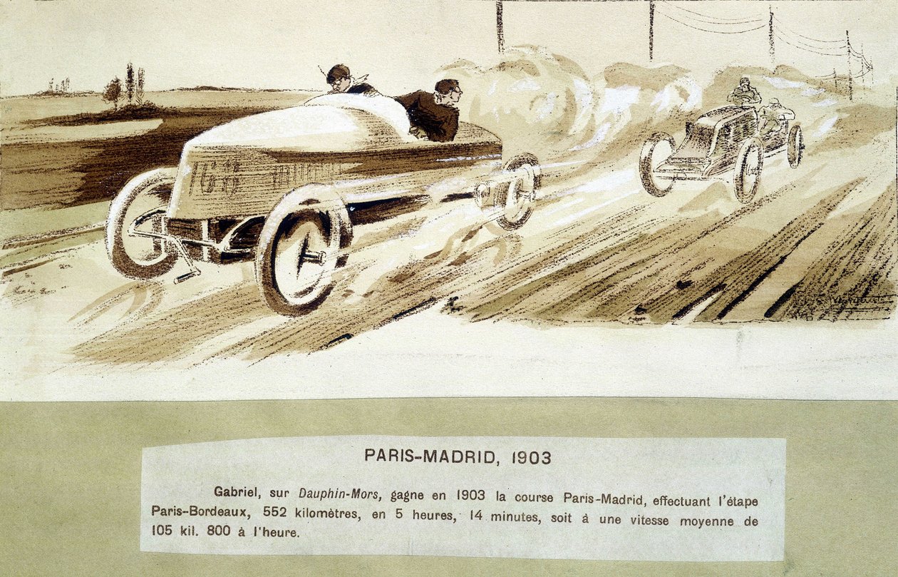 A corrida Paris-Madrid de Ernest Montaut