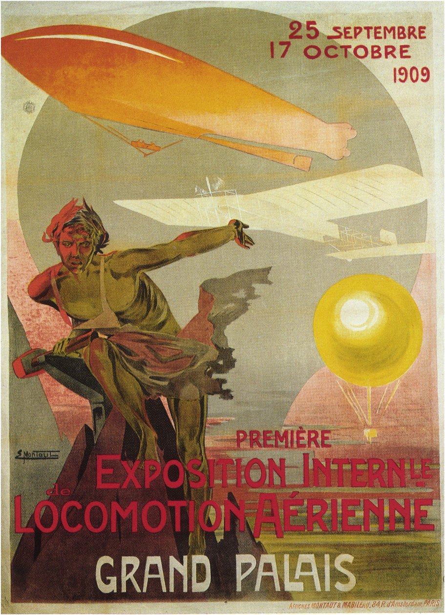 O primeiro show aéreo, 1909 de Ernest Montaut