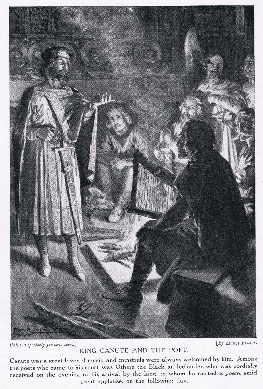 Rei Canuto e o poeta, de 1920 de Ernest Prater