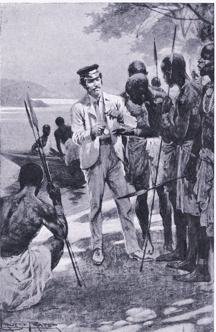 Vencendo a amizade com um relógio, ilustração fromCassells Romance of Famous Lives, c.1940 de Ernest Prater