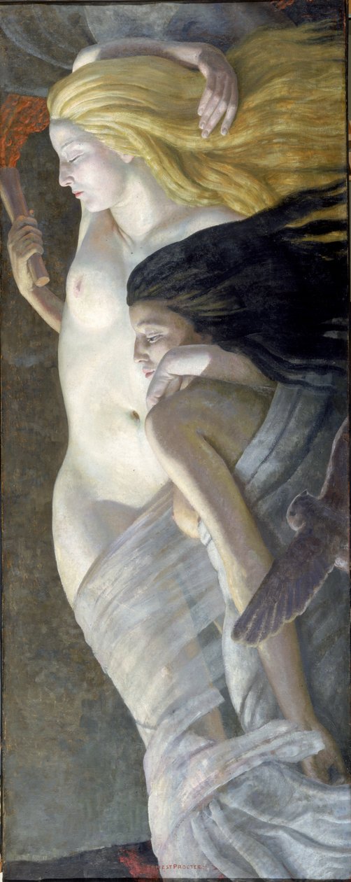 Noite e noite, c.1930 de Ernest Procter