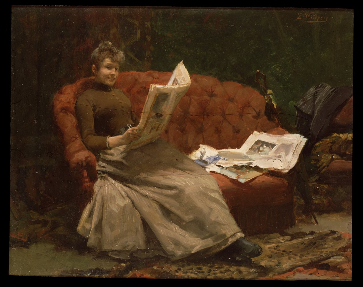 Senhora lendo de Ernest Sigismund Witkamp