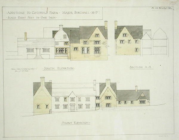 Adição à Cotswold Farm, Gloucestershire de Ernest William Gimson