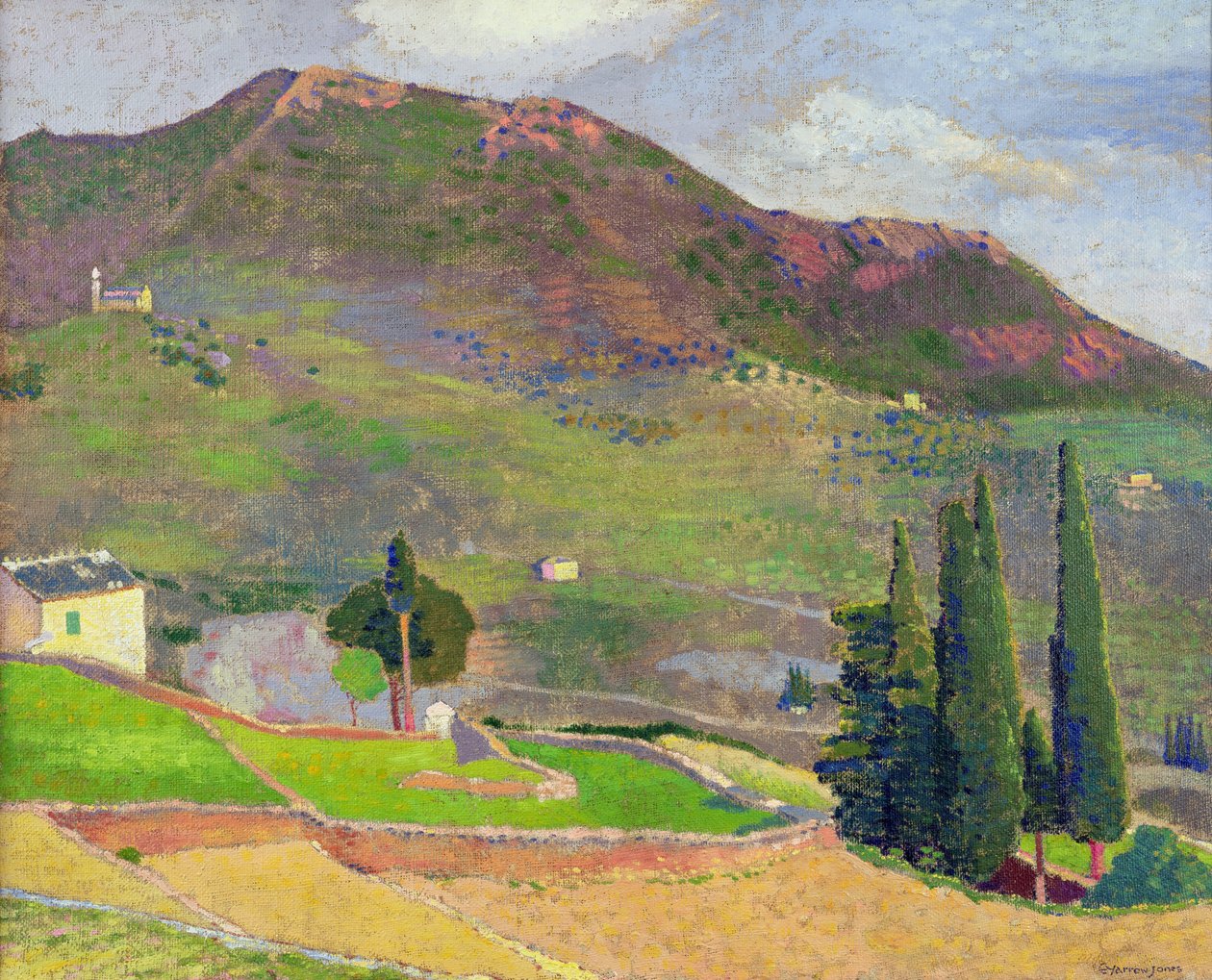 Monte Ste. Vitória (óleo sobre tela) de Ernest Yarrow Jones