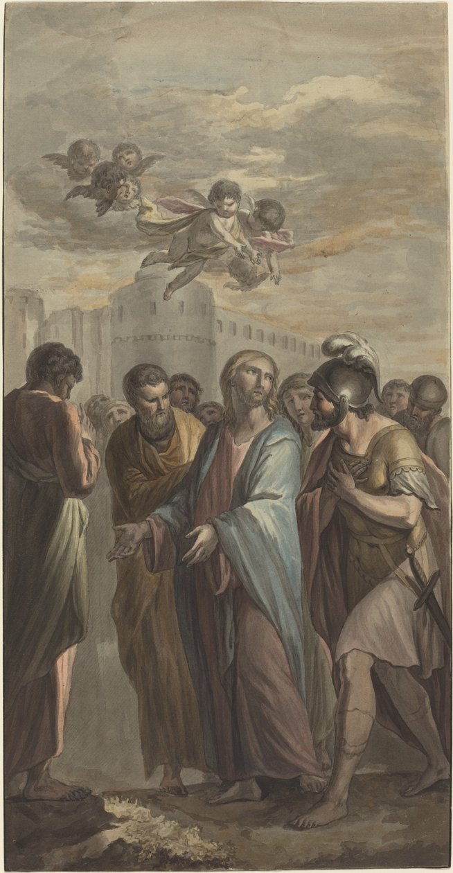 Cristo com apóstolos e um soldado romano de Ernest Zacharias Platner