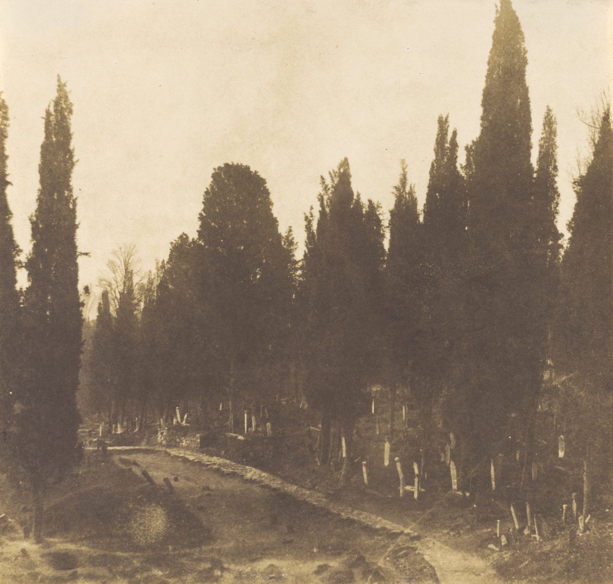 Turquia: Cemitério de Scutari, 1852 (foto) de Ernest de Caranza