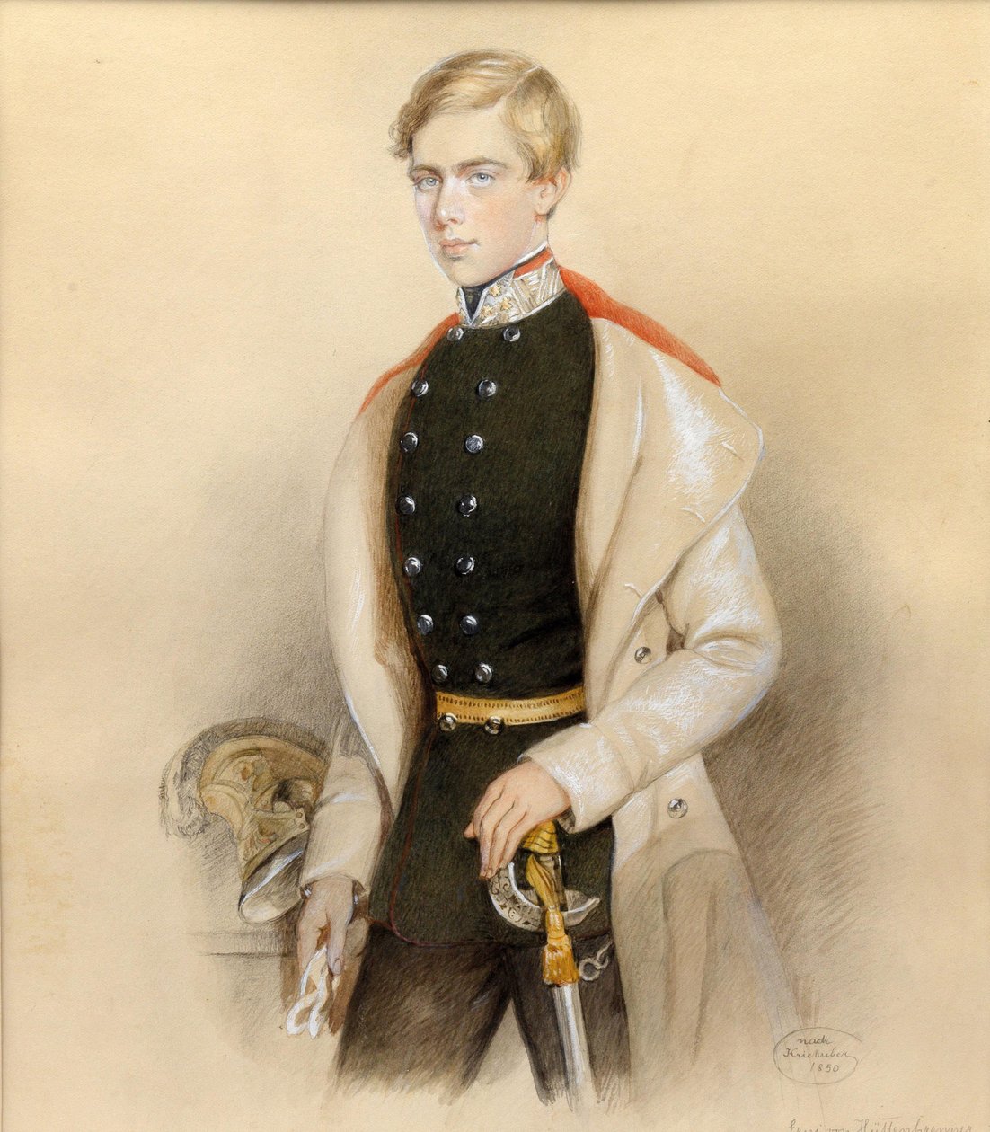Arquiduque Ferdinand Maximilian da Áustria 1832-1867, 1850. de Erni von Hüttenbrenner