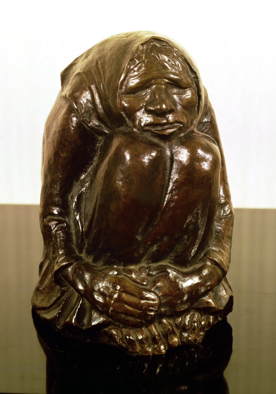 Mulher Velha Tremendo, c.1937 (bronze) de Ernst Barlach