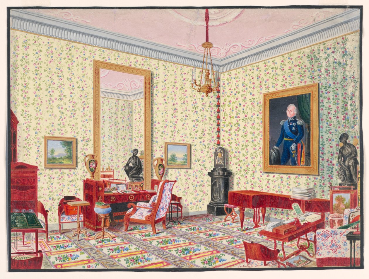 O estudo da grã-duquesa Cecília de Oldenberg de Ernst Christian Anton von Lautzow