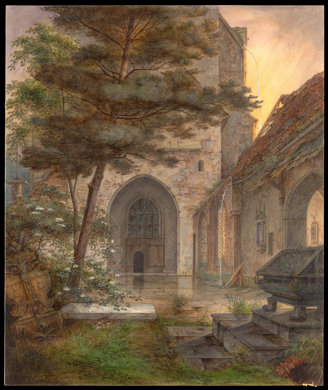 Um portal de uma igreja de Ernst Ferdinand Oehme