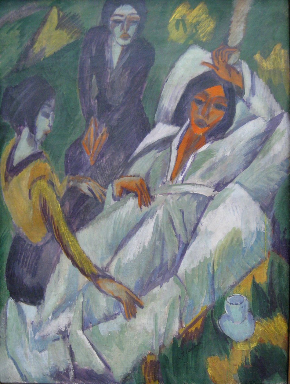 Mulheres no chá de Ernst Ludwig Kirchner