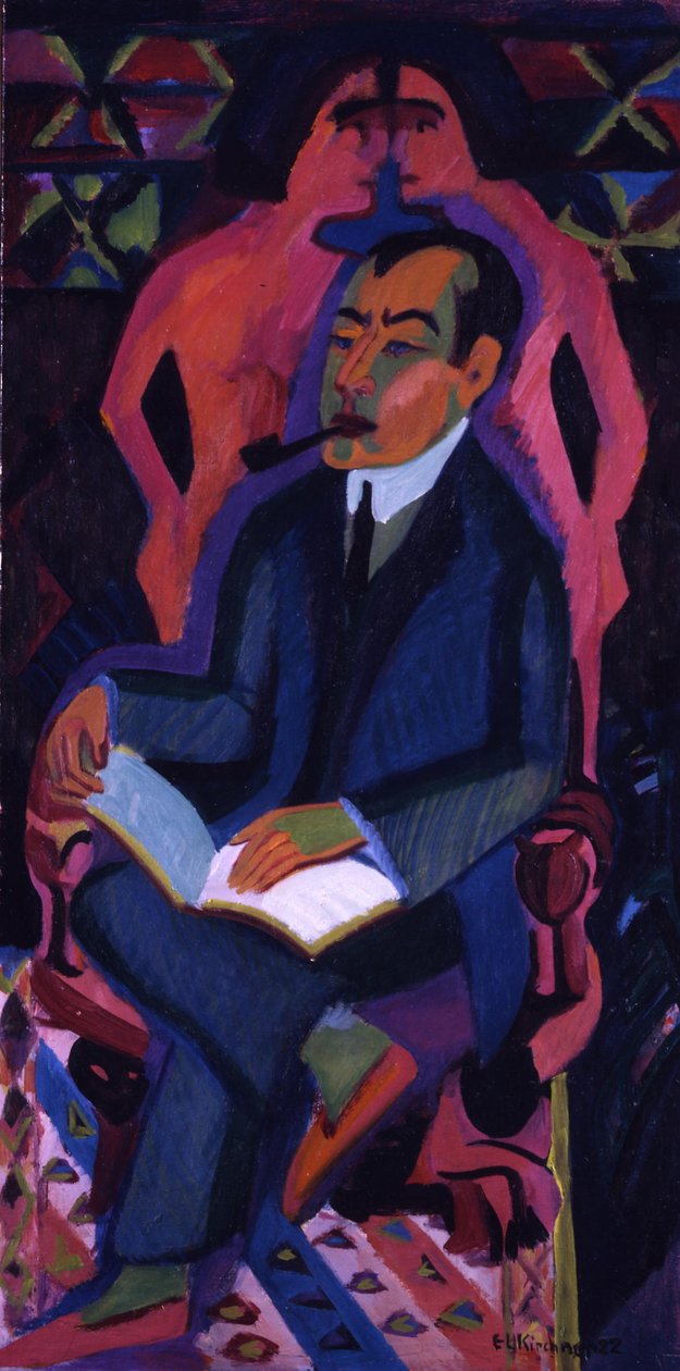 Portrait des Kunsthändlers Manfred Schames de Ernst Ludwig Kirchner