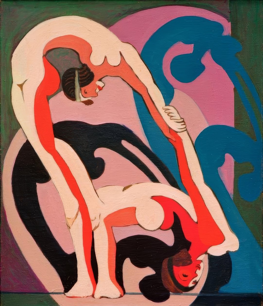 Akrobatenpaar - Plástico de Ernst Ludwig Kirchner