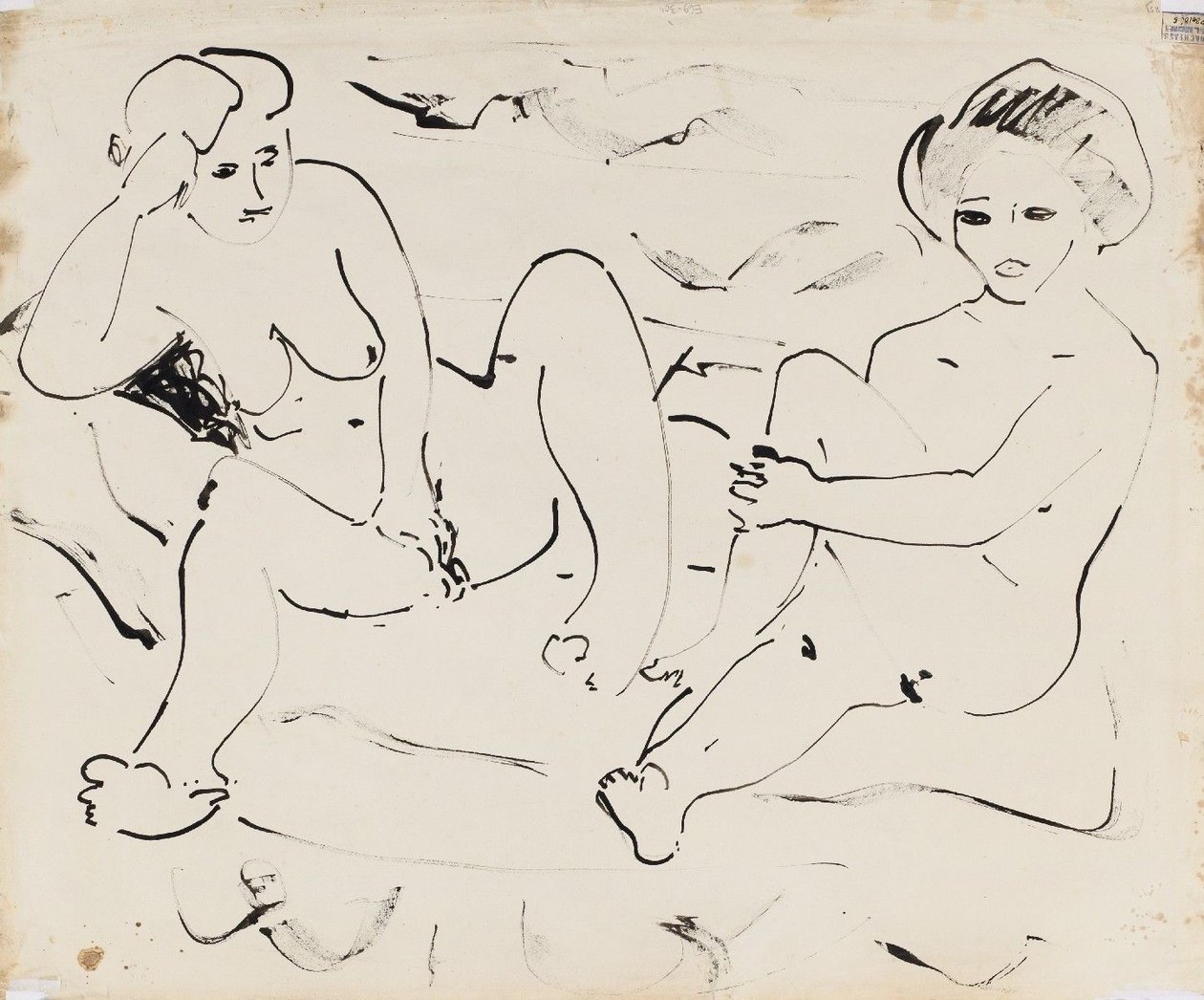Akt (verso) de Ernst Ludwig Kirchner