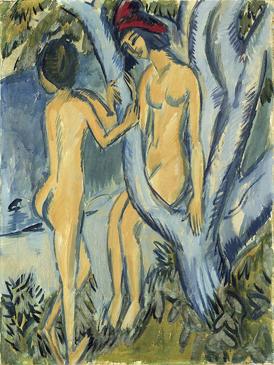 Arquivo em uma árvore de Ernst Ludwig Kirchner