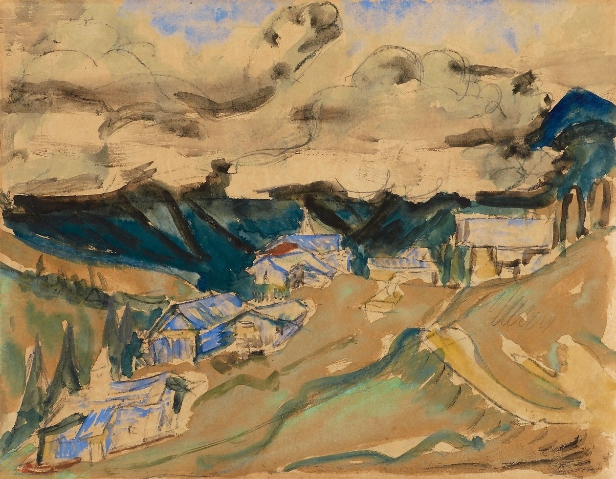 Alp paisagem de Ernst Ludwig Kirchner
