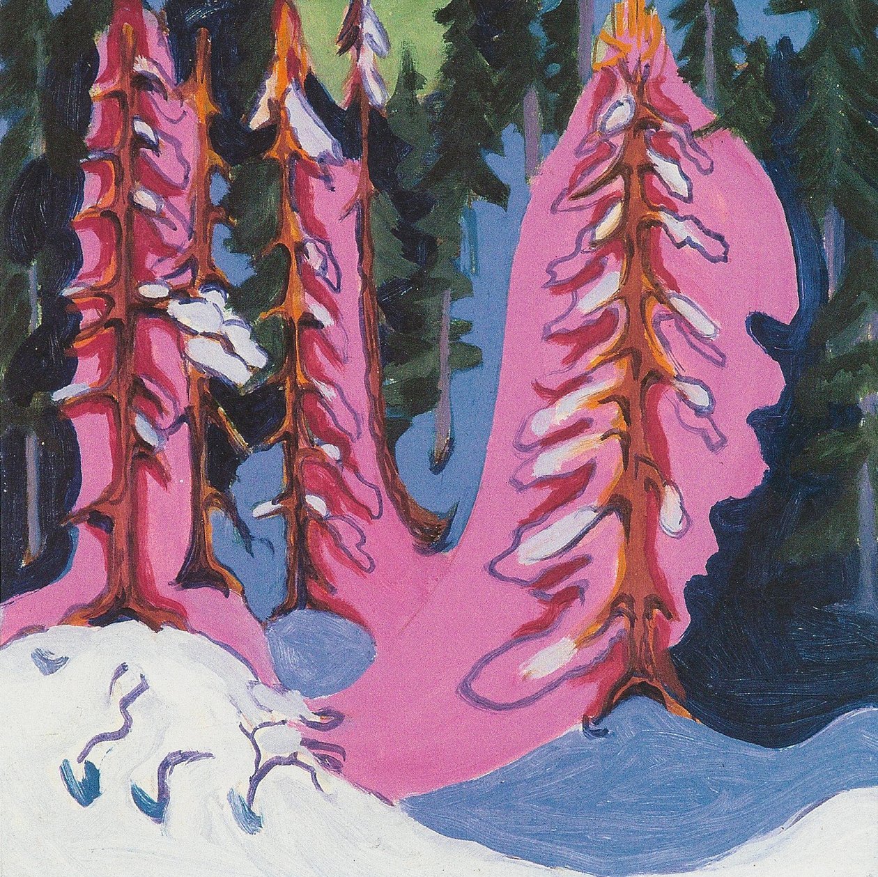 Na borda da floresta de Ernst Ludwig Kirchner