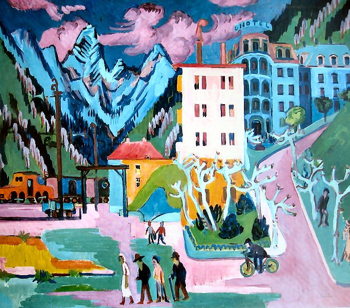 Estação de Davos de Ernst Ludwig Kirchner