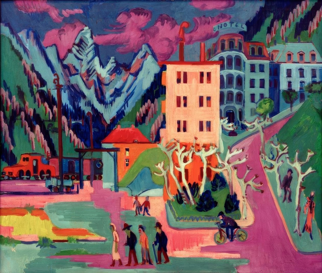 Estação de Davos de Ernst Ludwig Kirchner