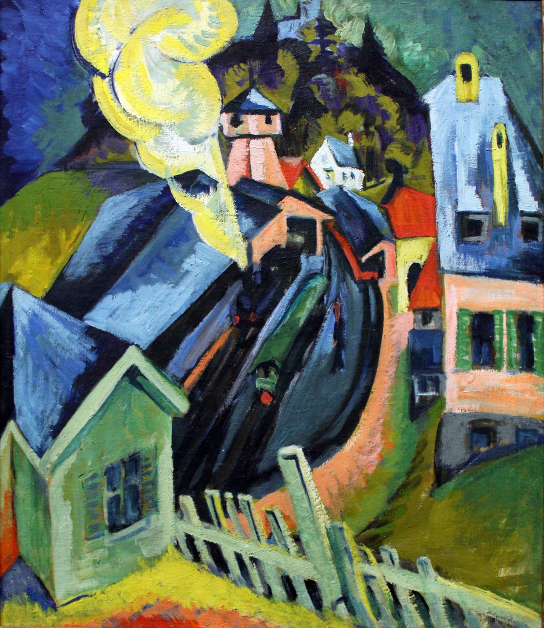Estação Ferroviária Königstein de Ernst Ludwig Kirchner