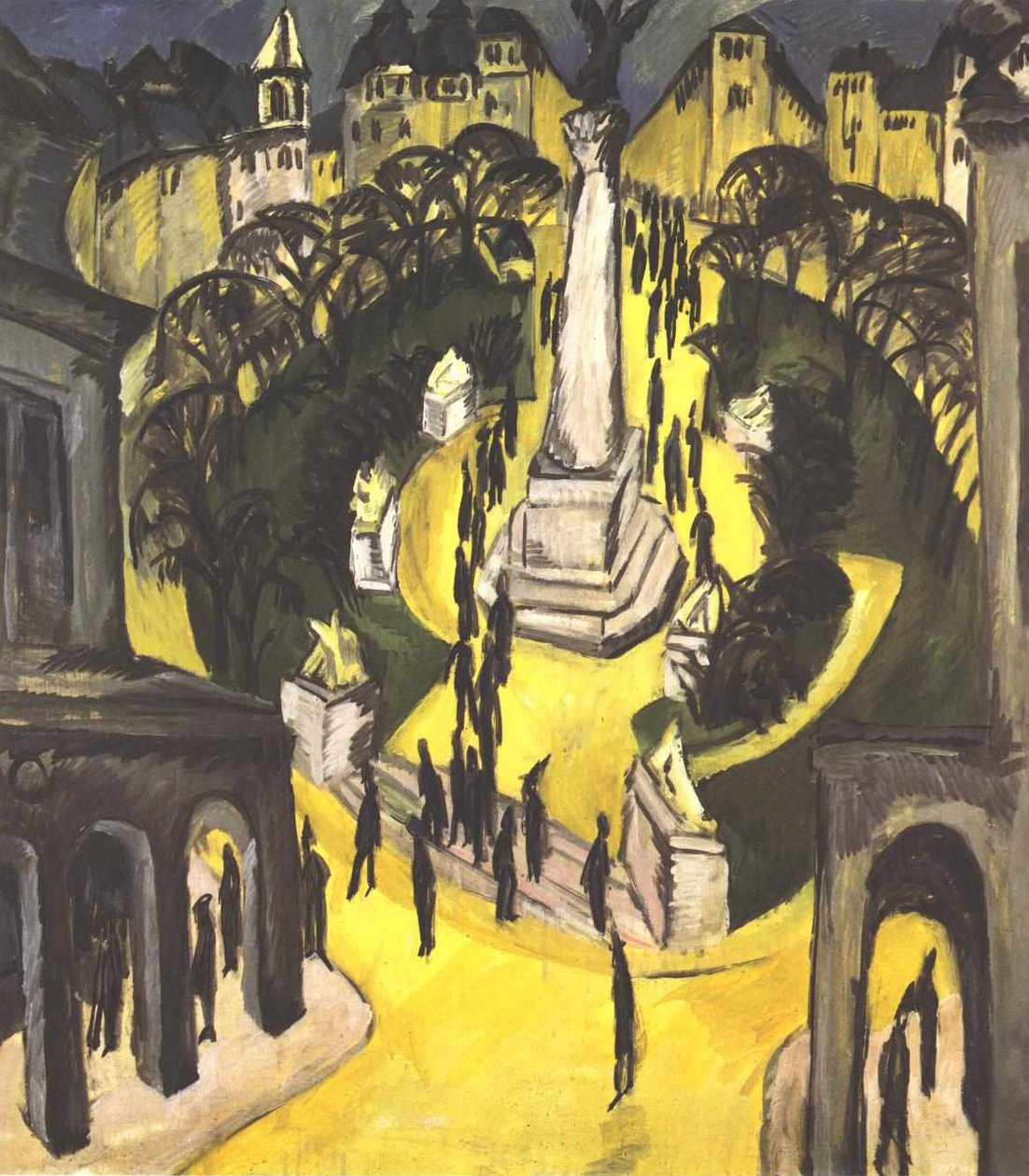 Belle Aliance Platz em Berlim de Ernst Ludwig Kirchner