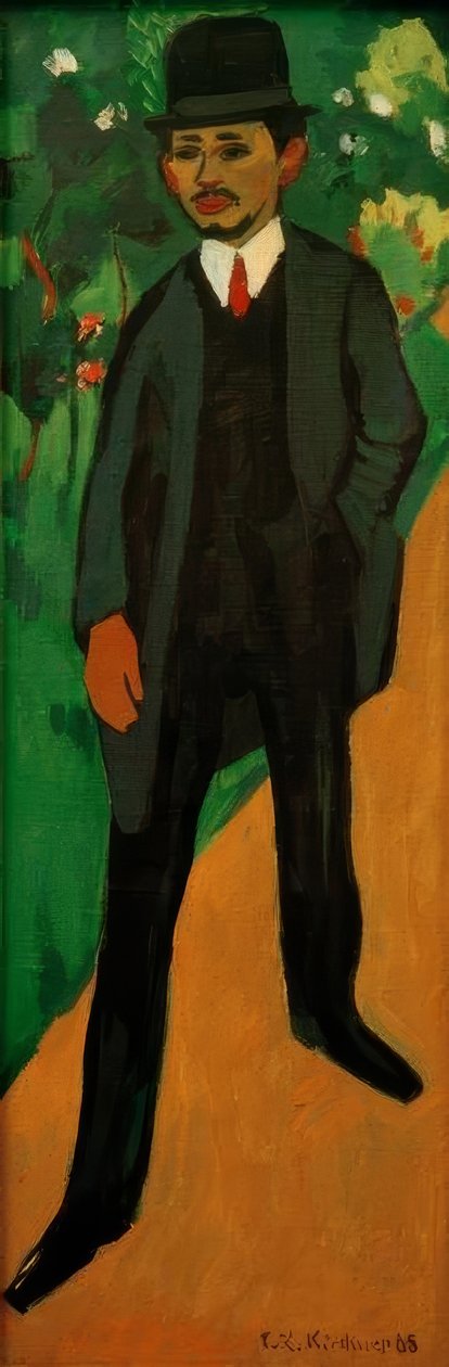 Retrato Erich Heckel de Ernst Ludwig Kirchner