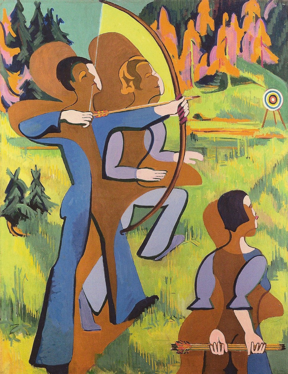 arqueiros de Ernst Ludwig Kirchner