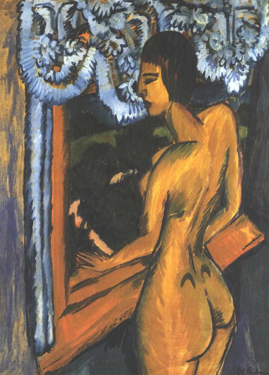 Brown age na janela de Ernst Ludwig Kirchner