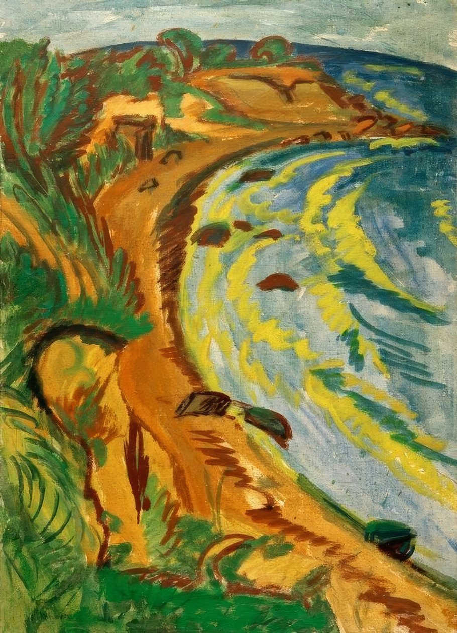 Baía na costa de Fehmarn de Ernst Ludwig Kirchner