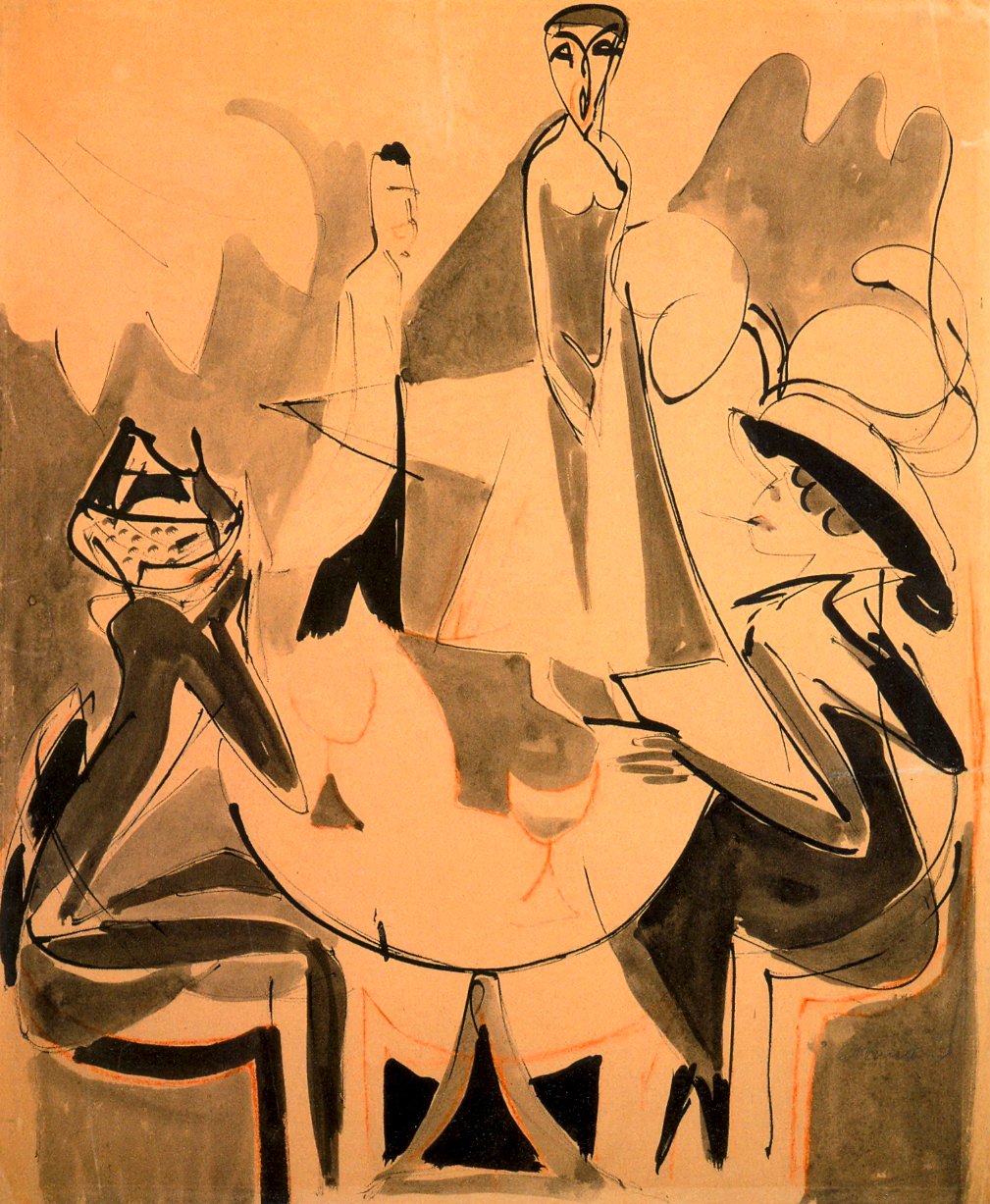 Cafe Chanting II de Ernst Ludwig Kirchner