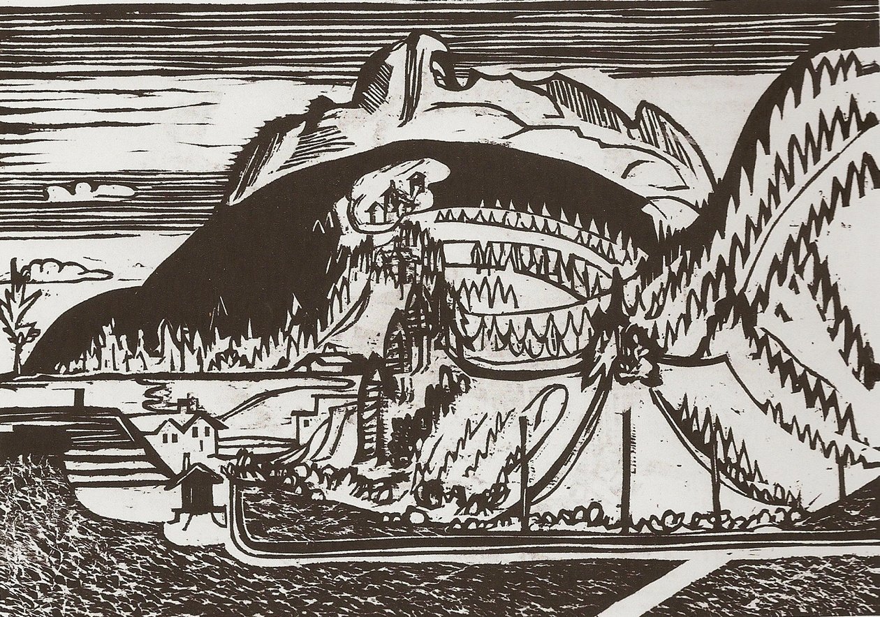 Clavadeler Berg de Ernst Ludwig Kirchner