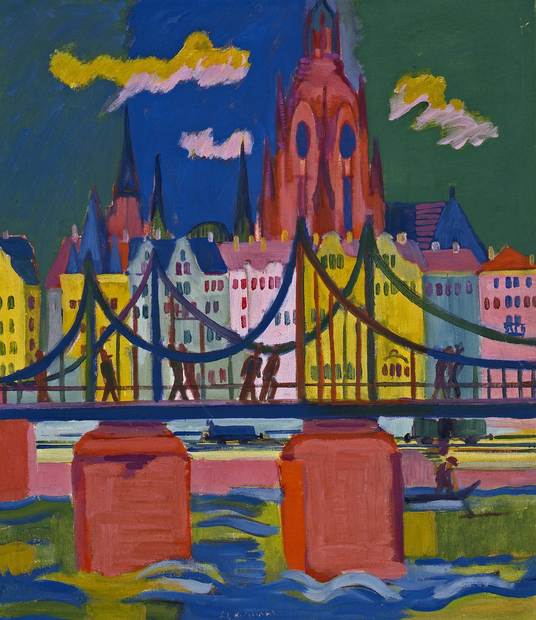 A catedral de frankfurt de Ernst Ludwig Kirchner