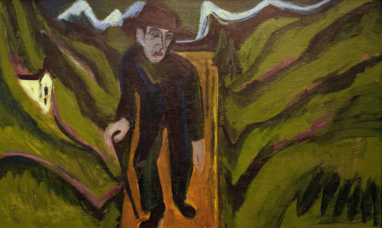 O caminhante de Ernst Ludwig Kirchner