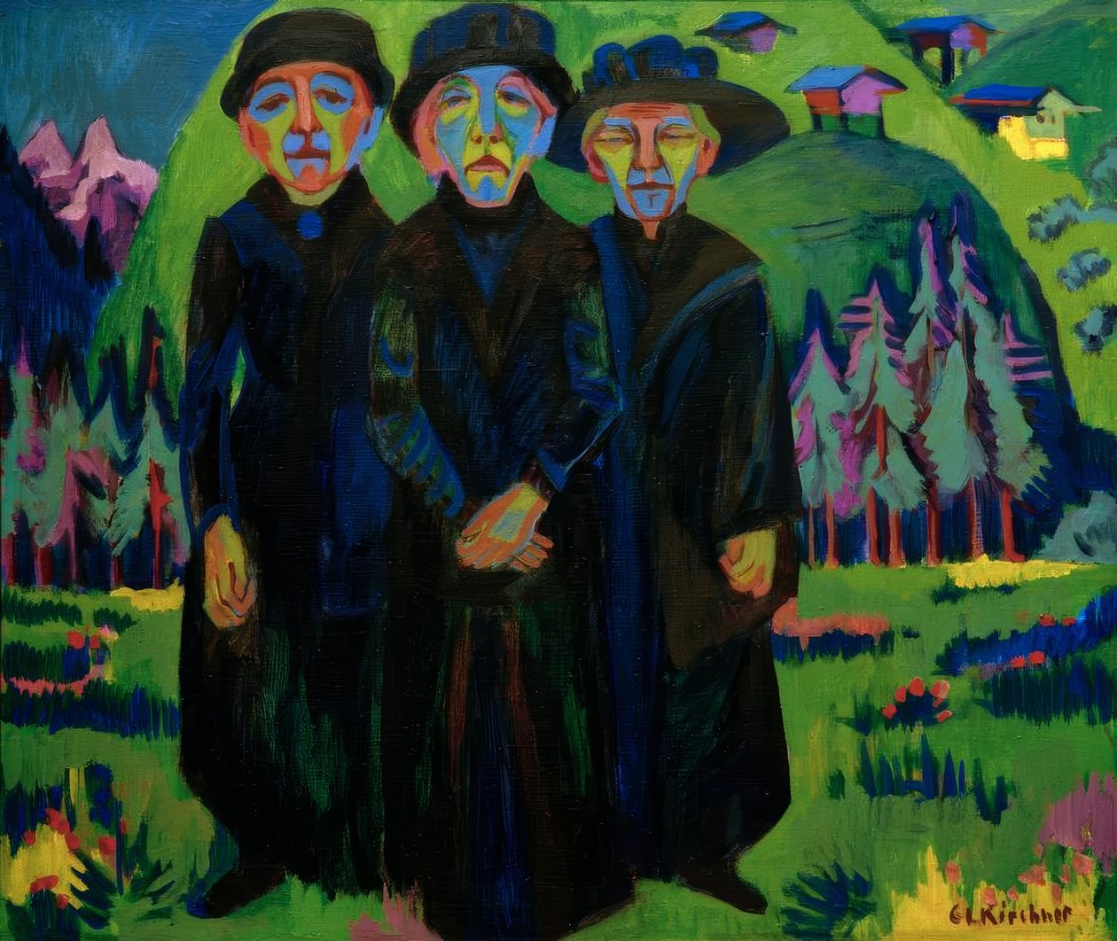 As três velhas de Ernst Ludwig Kirchner