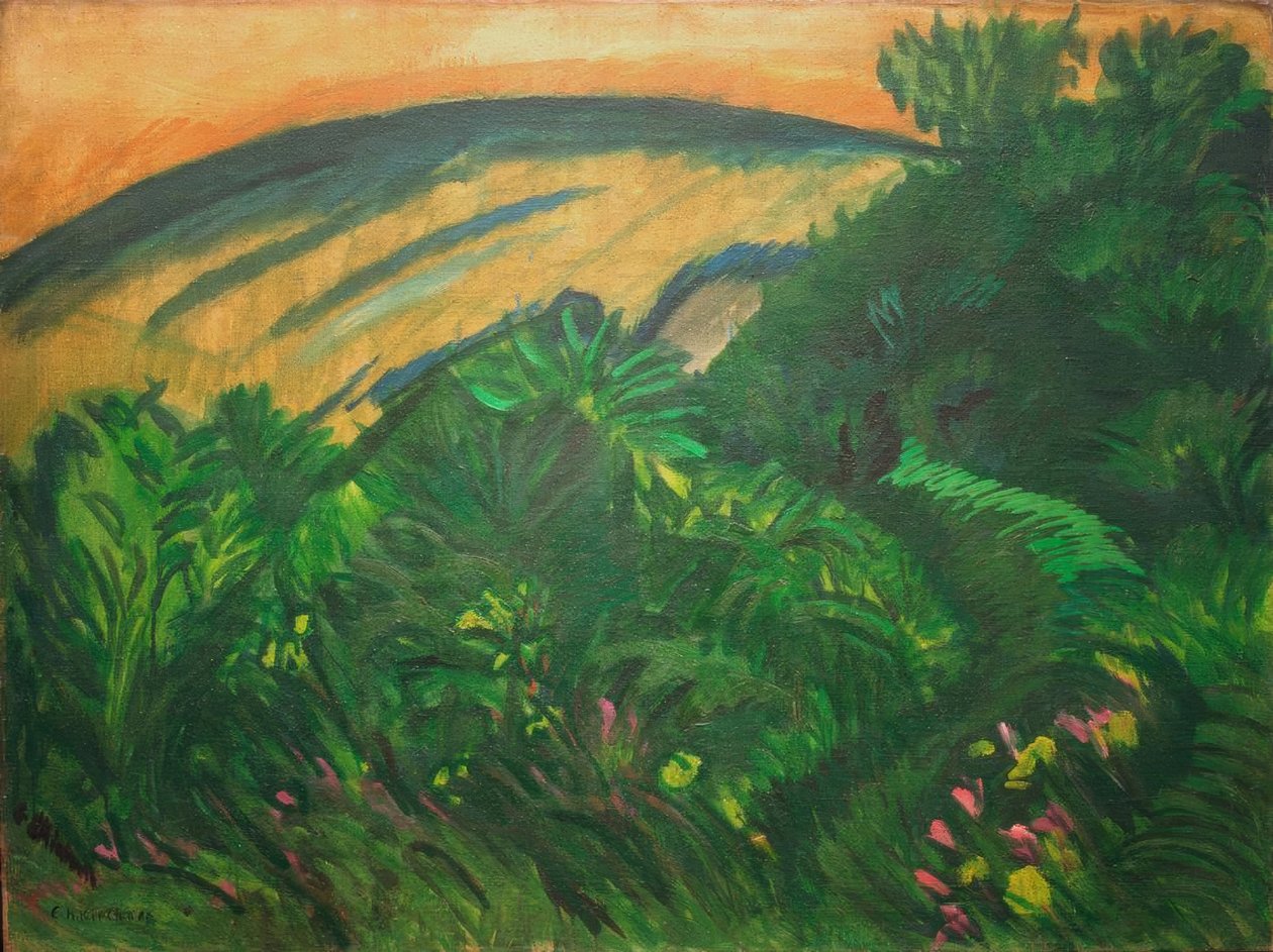 Dunas e mar de Ernst Ludwig Kirchner