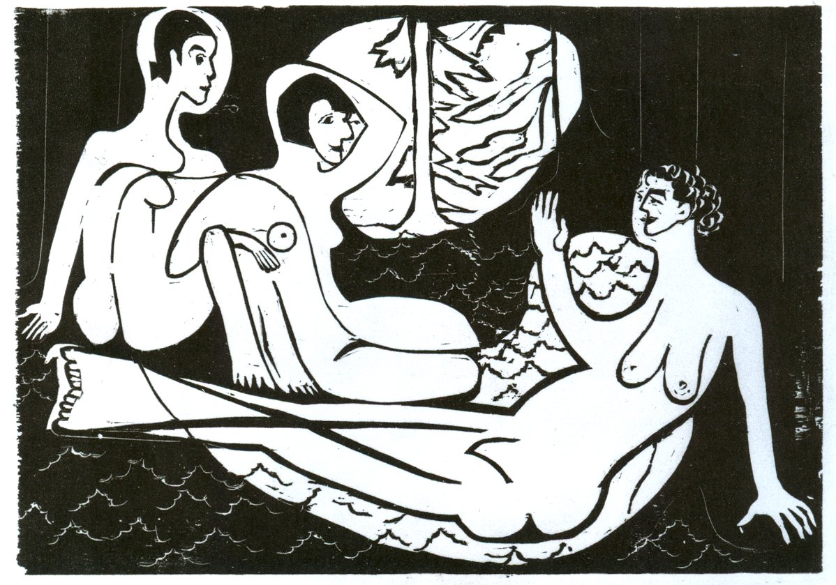 Três atos na mata de Ernst Ludwig Kirchner