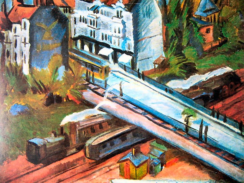 Eisenbahnüerführung de Ernst Ludwig Kirchner
