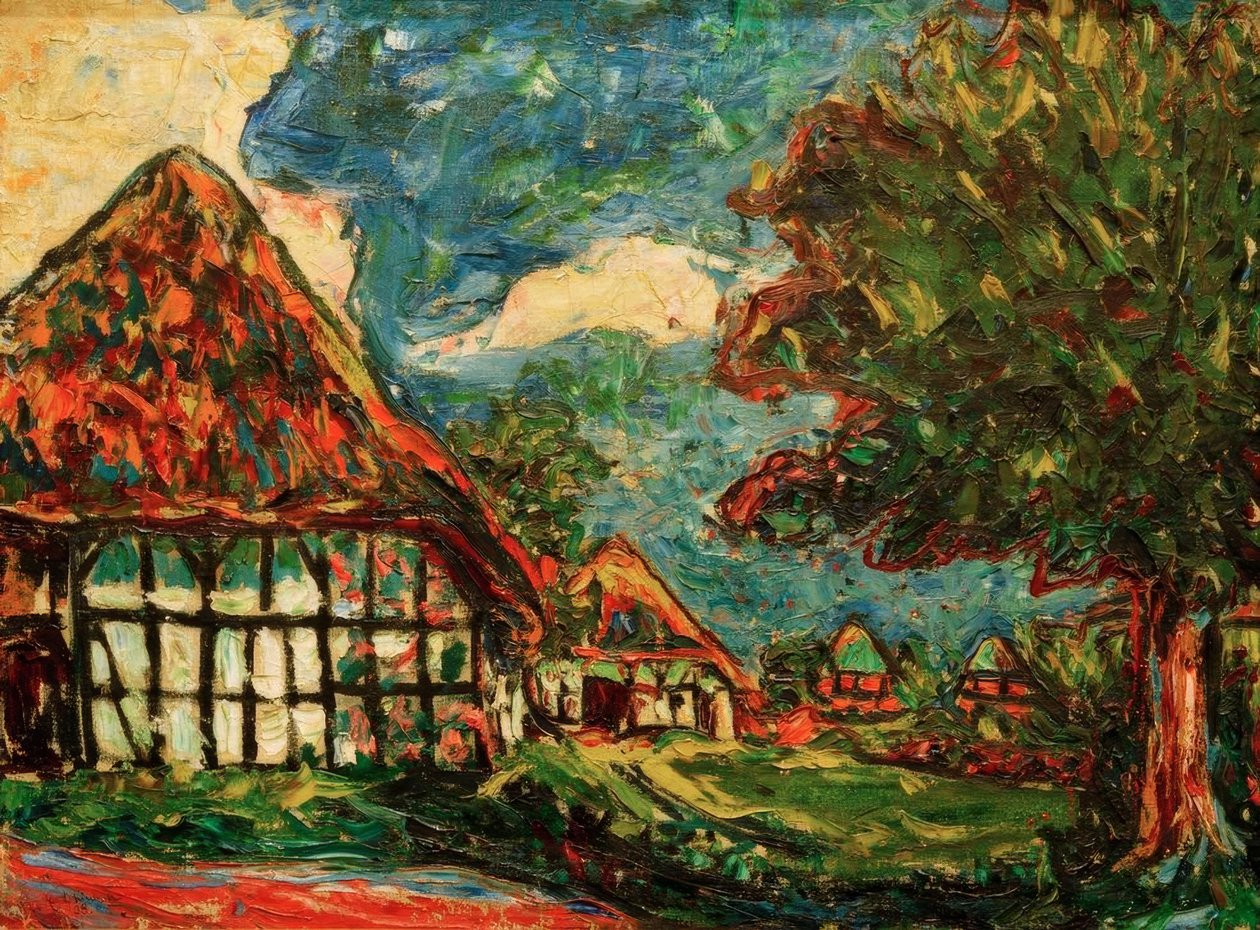 casas Fehmarn de Ernst Ludwig Kirchner
