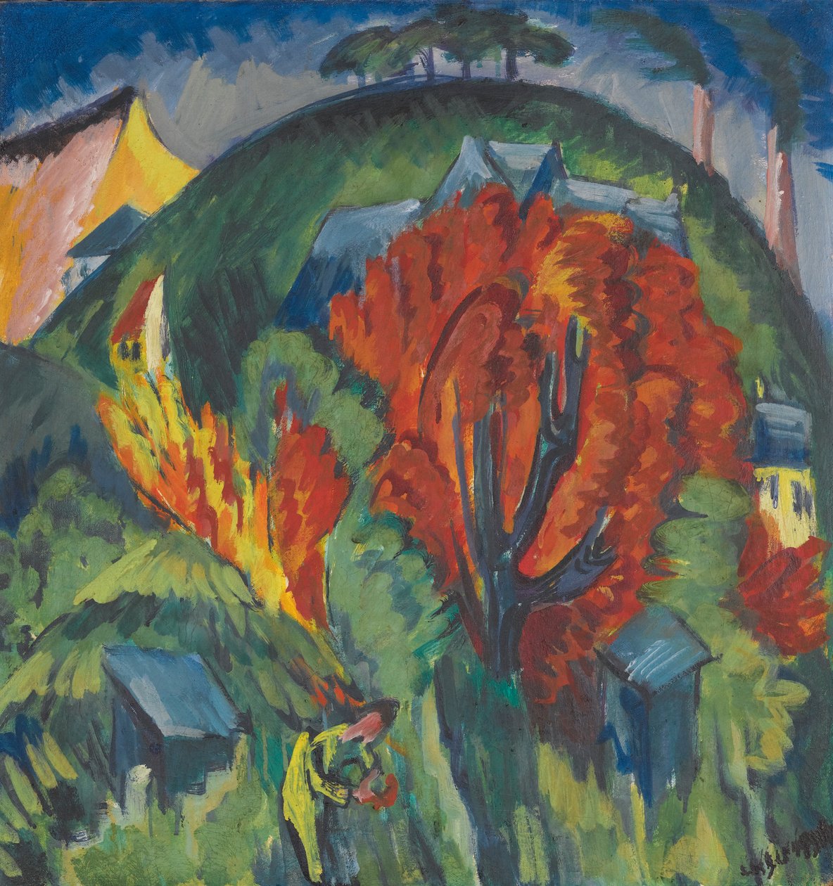 Galgenberg em Jena de Ernst Ludwig Kirchner
