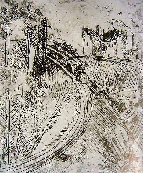 Gasômetro em Schöneberg de Ernst Ludwig Kirchner
