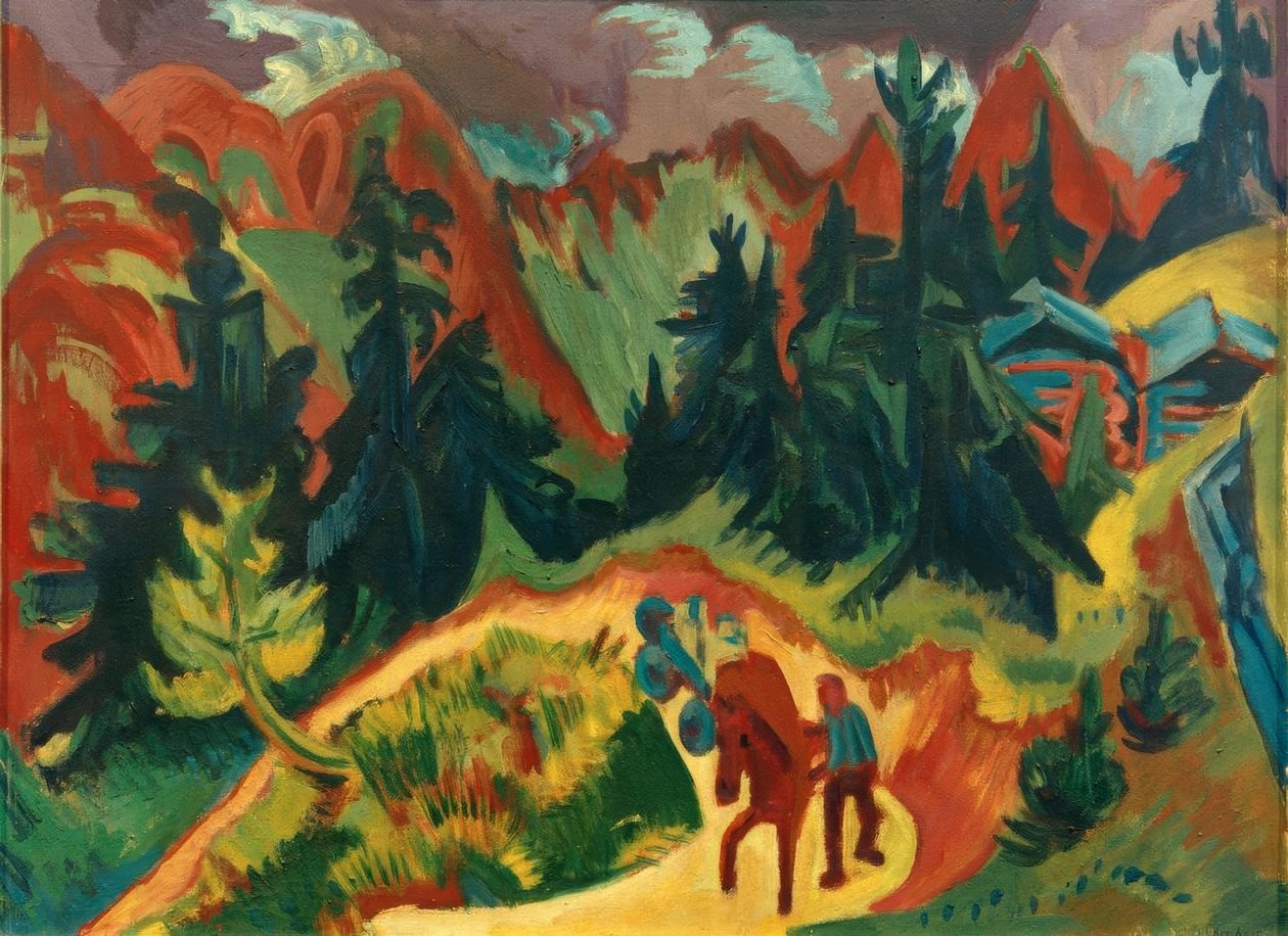 paisagem de montanha de Ernst Ludwig Kirchner